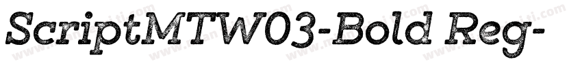 ScriptMTW03-Bold Reg字体转换